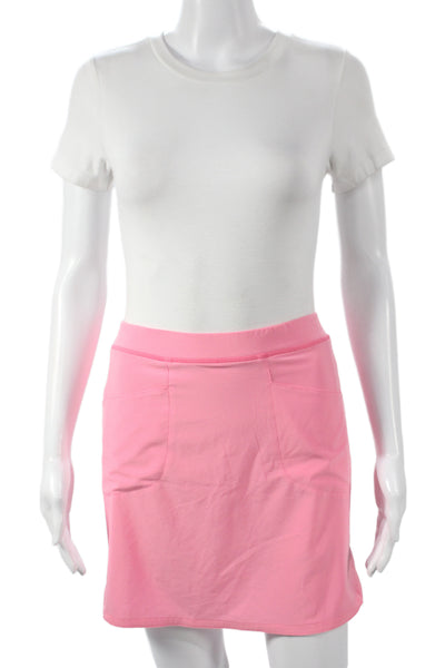 RLX Ralph Lauren Women Pink Cotton Mini Skort Solid Size M