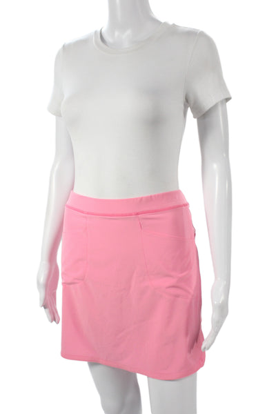 RLX Ralph Lauren Women Pink Cotton Mini Skort Solid Size M