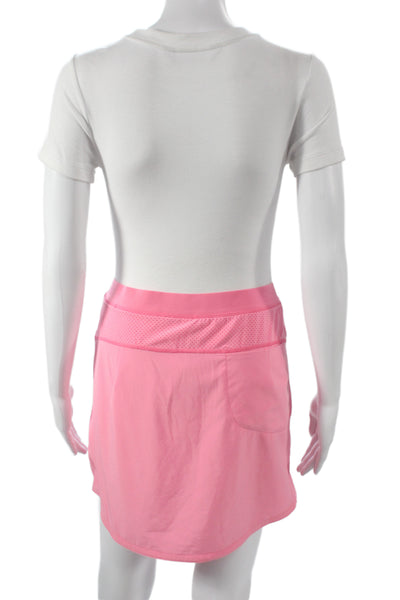 RLX Ralph Lauren Women Pink Cotton Mini Skort Solid Size M
