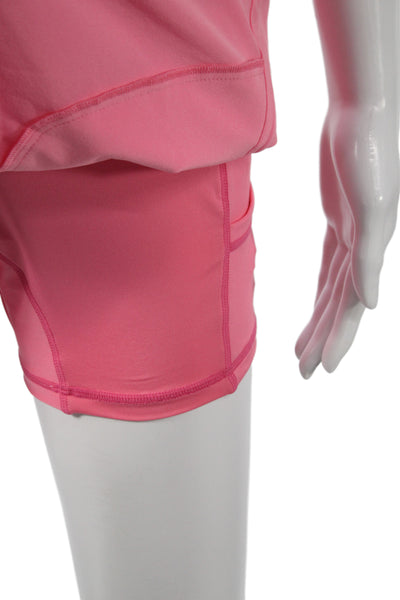 RLX Ralph Lauren Women Pink Cotton Mini Skort Solid Size M