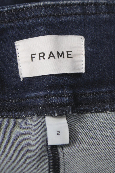 Frame Women High Rise Dark Blue Jeans Size 2