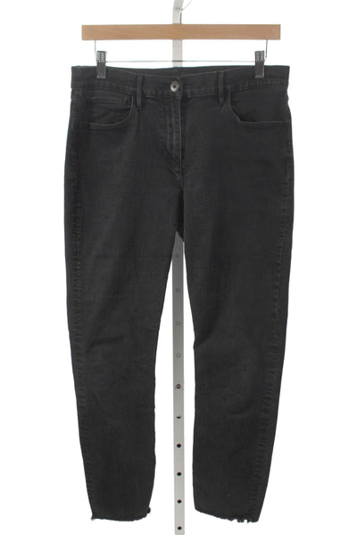 3x1 NYC Women Black Cropped Ankle High Rise Jeans Size 30
