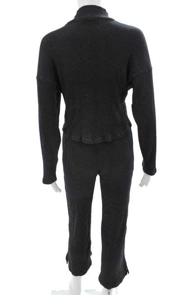 Project Social T Womens Black Long Sleeve Set Pants Size S