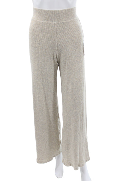 Strut This Womens Sweatpants Beige Striped Drawstring Bohemian Size One Size