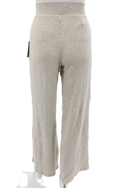Strut This Womens Sweatpants Beige Striped Drawstring Bohemian Size One Size