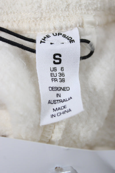 The Upside Women Jogger Sweatpants Beige Organic Cotton Size S