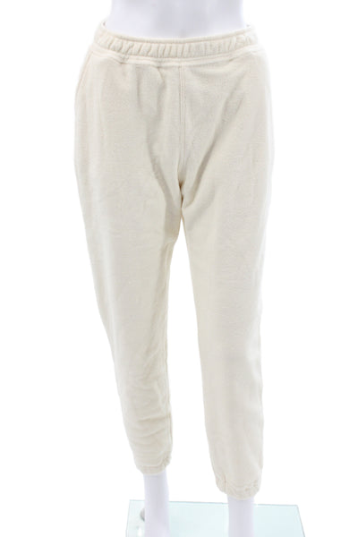 The Upside Womens Jogger Sweatpants Beige 100% Organic Cotton Size XS