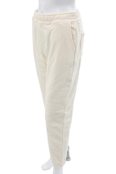The Upside Womens Jogger Sweatpants Beige 100% Organic Cotton Size XS