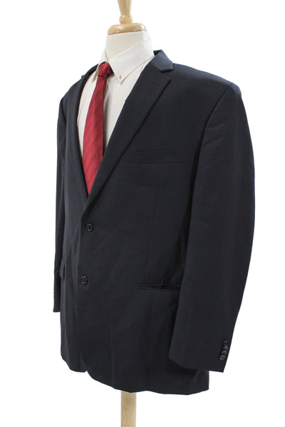 Michael Michael Kors Men's Dark Blue 100% Wool Classic Suit Jacket Size 50