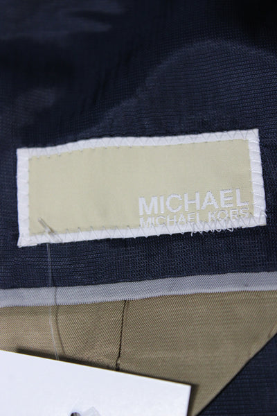 Michael Michael Kors Men's Dark Blue 100% Wool Classic Suit Jacket Size 50