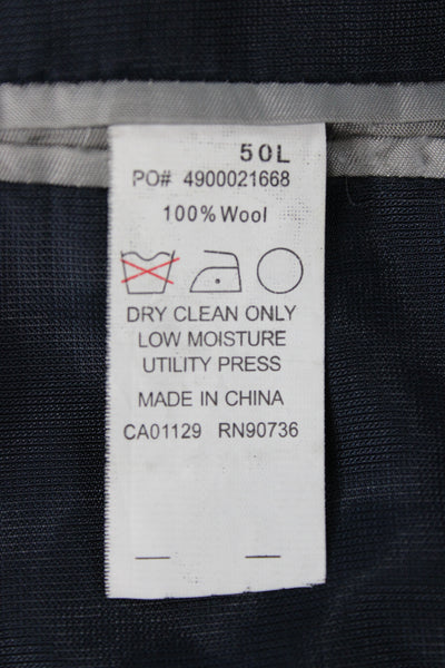 Michael Michael Kors Men's Dark Blue 100% Wool Classic Suit Jacket Size 50