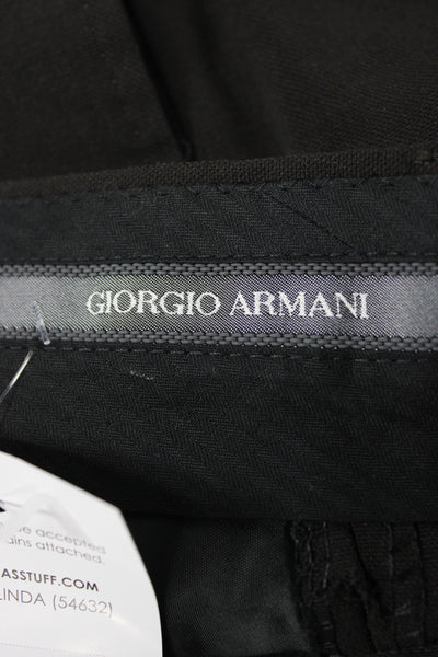 Giorgio Armani Mens Dark Gray Dress Pants Size 42