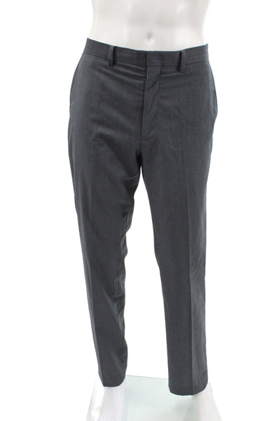 Michael Michael Kors Mens Dress Pants Dark Gray Big Tall Size 34