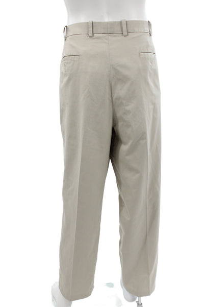 John W. Nordstrom Mens Chinos Beige Supima Cotton Big & Tall Size 42