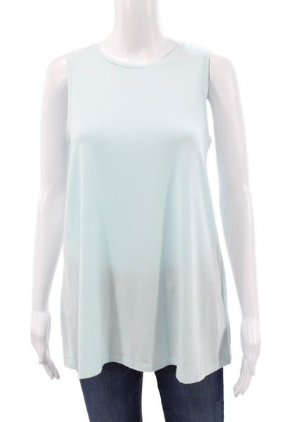 Eileen Fisher Womens Basic Light Blue Sleeveless Tank Size 2XS