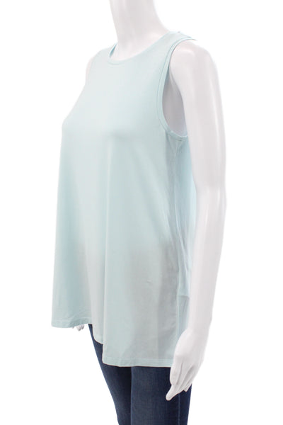 Eileen Fisher Womens Basic Light Blue Sleeveless Tank Size 2XS