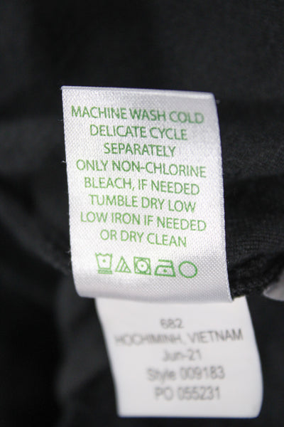 Lilly Pulitzer Womens Jogger Sweatpants Black Drawstring Size 2XS
