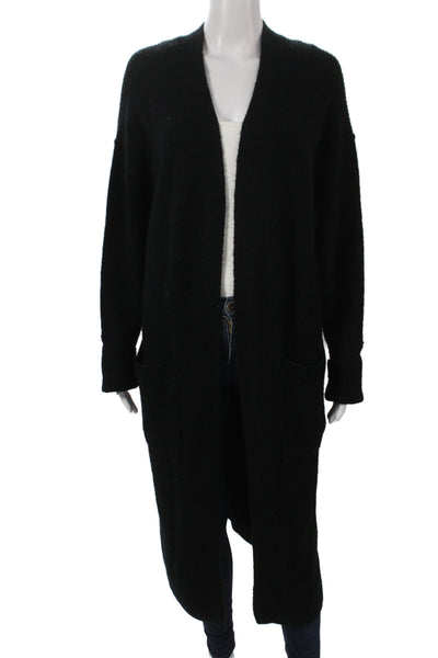 Vince Camuto Unisex Cardigan Black Long Sleeve Acrylic Blend Size M