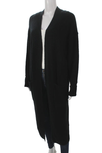 Vince Camuto Unisex Cardigan Black Long Sleeve Acrylic Blend Size M