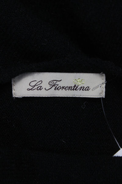 La Fiorentina Unisex Designer Black Viscose Blend Sweaters Size M