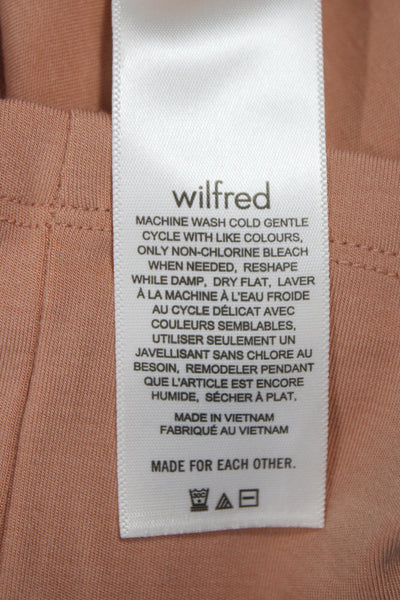 Wilfred Women Camisole Tan Square Neck Sleeveless Solid Size S