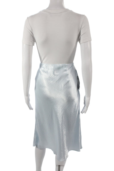 Babaton Womens Straight Pencil Skirt Light Blue 100% Acetate Knee Length Size 4