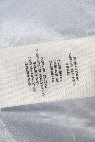 Babaton Womens Straight Pencil Skirt Light Blue 100% Acetate Knee Length Size 4