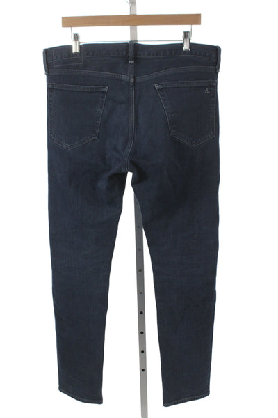 Rag & Bone Mens Skinny Straight Dark Blue Jeans Size 34