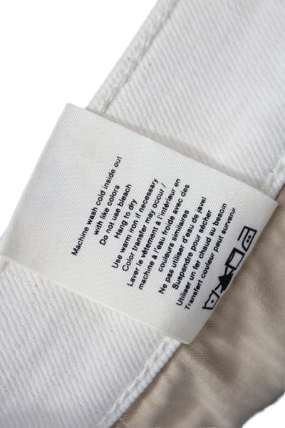 Rag & Bone Mens Skinny Jeans White Organic Cotton Button Size 34