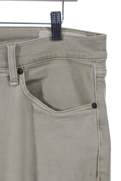 Rag & Bone Mens Straight Khaki Jeans Beige Button Fly Size 34