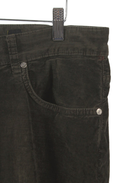 Masons Mens Brown Army Cotton Viscose Elastane Pants Button Closure Size 34