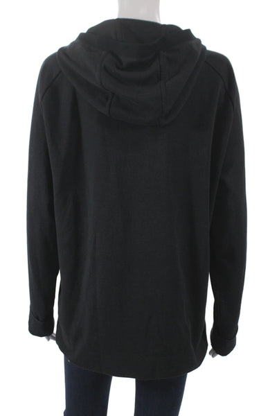 Rossignol Unisex Pullover Hoodie Black Bird Graphic Poly Cotton Size L