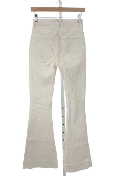 Veronica Beard Women High Rise Beige Pants Designer Inseam 34 Size 26