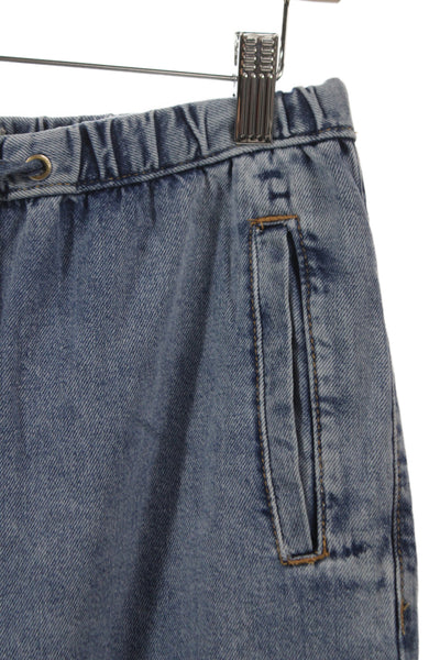 Zara Unisex Blue Jogger Pants Drawstring Solid Size M