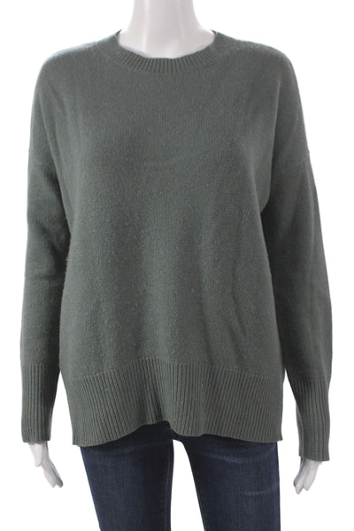 Theory Unisex 100% Cashmere Pullover Sweater Dark Gray Crew Neck Size XS