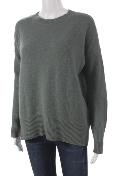 Theory Unisex 100% Cashmere Pullover Sweater Dark Gray Crew Neck Size XS