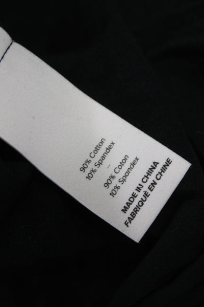 Cinq A Sept Women Gothic Black Mock Neck Long Sleeve Jumpsuit Size S