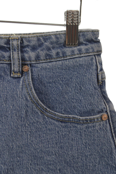 A Brand Unisex Blue Button Shorts 99% Cotton 1% Elastane Size 29