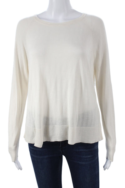 Zara Women Beige Pullover Sweater Wool Cashmere Long Sleeve Size M