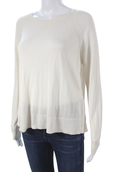 Zara Women Beige Pullover Sweater Wool Cashmere Long Sleeve Size M