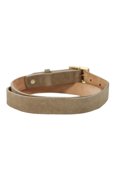 Rag & Bone Womens Medium Width Suede Buckle Belt Brown Size Medium