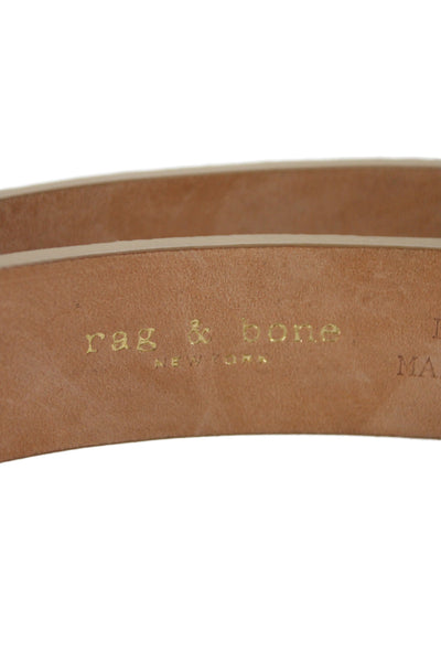 Rag & Bone Womens Medium Width Suede Buckle Belt Brown Size Medium
