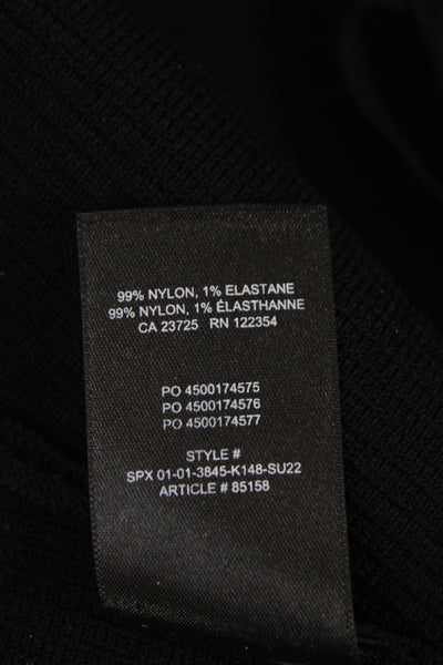Babaton Womens Cropped Camisole Black Square Neck Sleeveless Size M