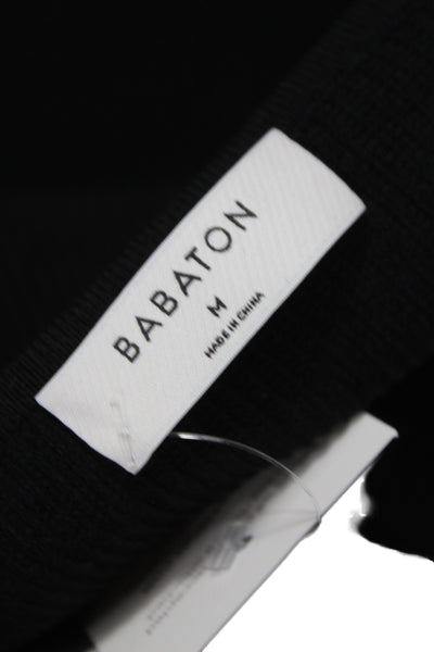 Babaton Womens Cropped Camisole Black Square Neck Sleeveless Size M
