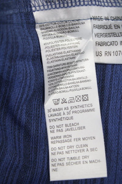 Paul Smith Mens Polo Collared Short Sleeve Striped Blue Size PS