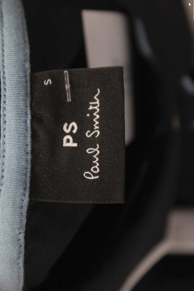 Paul Smith Mens Black Cotton Collared Short Sleeve Polo Designer Size PS