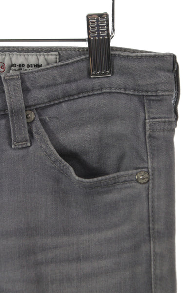 Moussy Women Light Blue Boyfriend Skinny Jeans Mid Rise Button Size 28