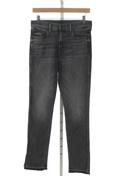 Mother Womens Ankle Skinny Jeans Dark Gray High Waist Size 28