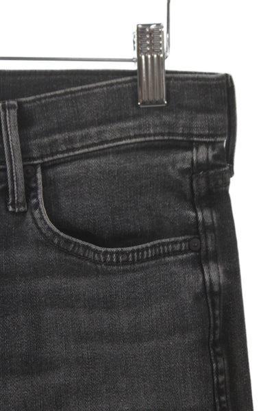 Mother Womens Ankle Skinny Jeans Dark Gray High Waist Size 28