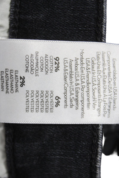 Mother Womens Ankle Skinny Jeans Dark Gray High Waist Size 28